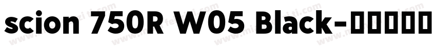 scion 750R W05 Black字体转换